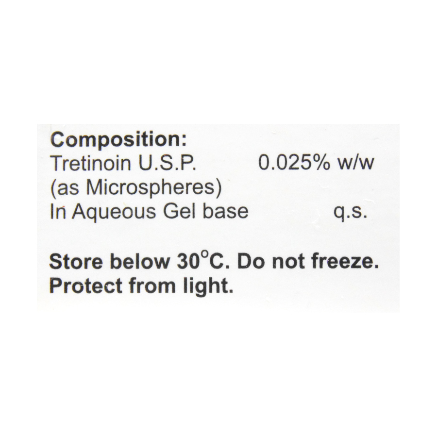 Tretinoin Microsphere Gel  Treatment of Anti aging and reduces